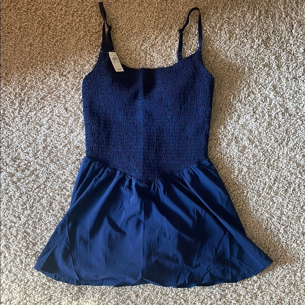 NWT OFFLINE By Aerie Real Me Smocked Flowy Dress - Picture 2 of 7